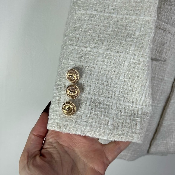 Commense Old Money Aesthetics Tweed Blazer XS NWT - Picture 6 of 9